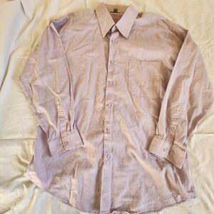 Jhane Barnes Lavender Dress Shirt Size L